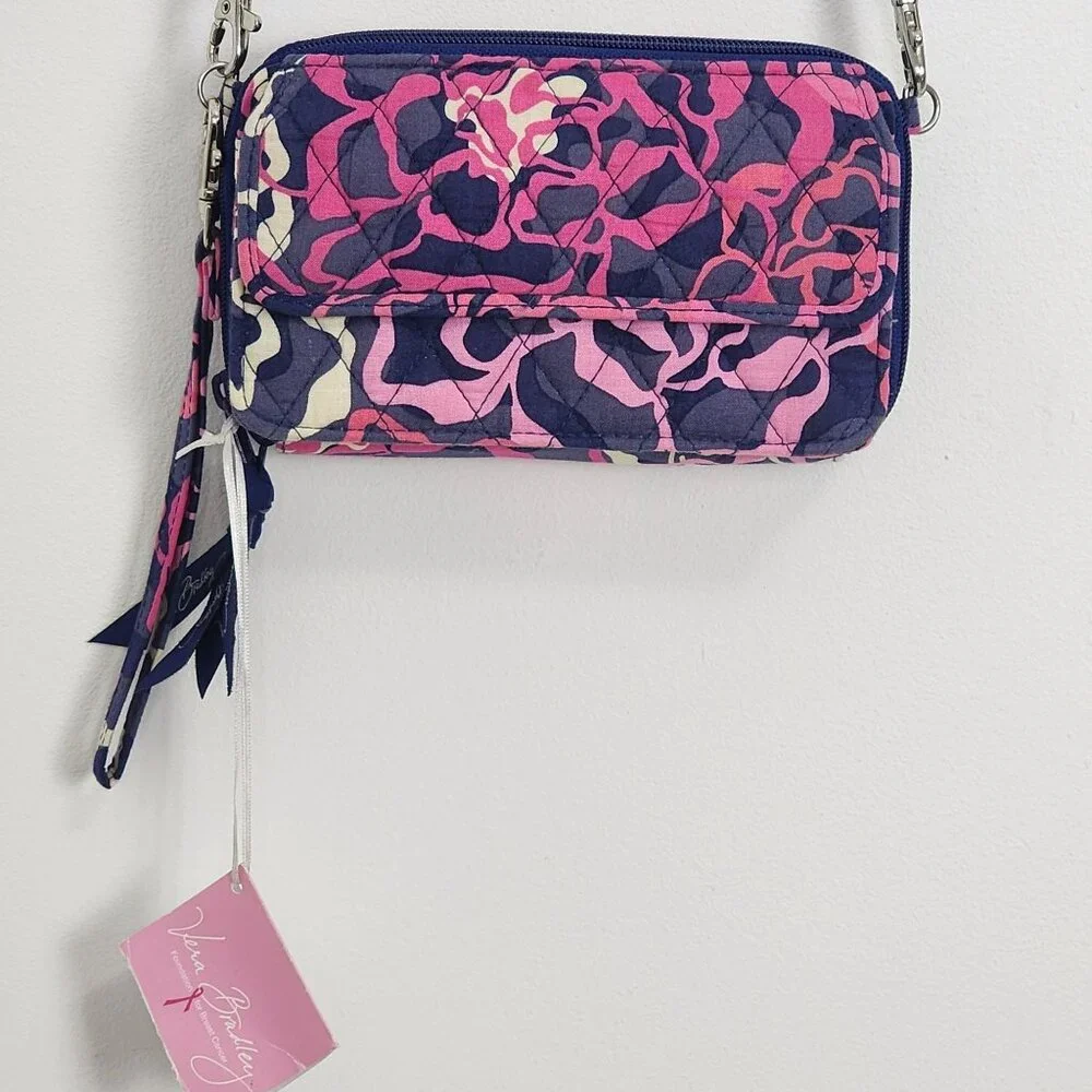 Vera Bradley All In One Crossbody Travel Wallet Katalina Pink NWT Limtd Edition - Picture 6 of 12